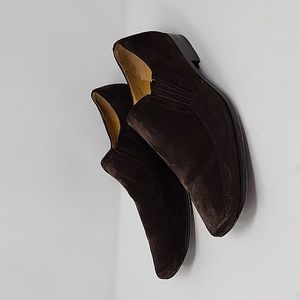 Mezlan Hackman Suede Brown Leather Loafers Men's Size 9.5